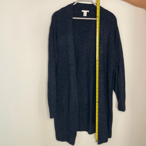 H&M Long Open-Front Navy/Gray Size M Cardigan - Picture 7 of 7